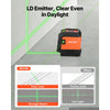 VEVOR Self Leveling Laser Level 98.4 ft Green Cross Line with 4-Point Laser, for Picture Hanging, Tile, DIY Construction, Manual, Self-Leveling, Pulse Modes, IP54 Water-Resistant, 8H Runtime, Tool Case