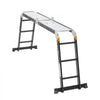 VEVOR Multi-Purpose Folding Ladder, 7-in-1 Tall Extension Step Ladder, A Frame 3 Step with Scaffolding Plank Telescoping Ladder, 12ft Reach Height Heavy Duty Ladder, 330 lbs Capacity for Home Outdoor