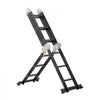 VEVOR Multi-Purpose Folding Ladder, 7-in-1 Tall Extension Step Ladder, A Frame 3 Step with Scaffolding Plank Telescoping Ladder, 12ft Reach Height Heavy Duty Ladder, 330 lbs Capacity for Home Outdoor