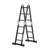 VEVOR Multi-Purpose Folding Ladder, 7-in-1 Tall Extension Step Ladder, A Frame 3 Step with Scaffolding Plank Telescoping Ladder, 12ft Reach Height Heavy Duty Ladder, 330 lbs Capacity for Home Outdoor