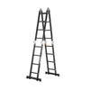 VEVOR Multi-Purpose Folding Ladder, 7-in-1 Tall Extension Step Ladder, A Frame 4 Step with Scaffolding Plank Telescoping Ladder, 15.5ft Reach Height Heavy Duty , 330 lbs Capacity for Home Outdoor