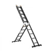 VEVOR Multi-Purpose Folding Ladder, 7-in-1 Tall Extension Step Ladder, A Frame 5 Step Telescoping Ladder, 19ft Reach Height Heavy Duty Adjustable Ladder, 330 lbs Capacity for Home Outdoor