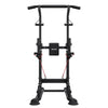 VEVOR Pull Up Bar, 330 LBS Power Tower Dip Station, Workout Dip Station with H-Shaped Stable Base & Back Pad, Adjustable 12 Level Height Free Standing Chin Up Bar for Back, 4-Level Adjustable Back Pad
