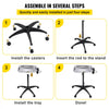 VEVOR Mayo Stand Medical Tray, Height Adjustable Stainless Steel Salon Tray Easy Assemble Tattoo Cart Lab Tray with 2 Cups & 1 Metal Ring for SPA Clinic Personal Care Lab Hospital Dentistry, Silver