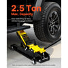 VEVOR Floor Jack, 2.5 Ton Low Profile Floor Jack, Heavy-duty Steel Racing Floor Jack With Single Piston Lift Pump, Floor Jack Lifting Range 3.35"-14.96"