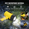 VEVOR Rechargeable Spotlight Flashlight, 1000,000 Lumens, IP67 Waterproof Handheld LED Spot Light, Super Bright Portable Searchlight with 4 Modes Detachable Lens USB Port, for Hunting Boating Camping