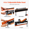 VEVOR 4-in-1 Roller Stand, 440 lb Load Capacity, 33-50 in Adjustable Height, Folding Heavy Duty with Rack & Polished Multi-directional Roller Head, for Table Saw Outfeed Woodworking Extension Support