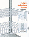 VEVOR height-adjustable shelves feature image