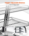 VEVOR Refrigerated Display Case - Height-Adjustable Shelves feature graphic