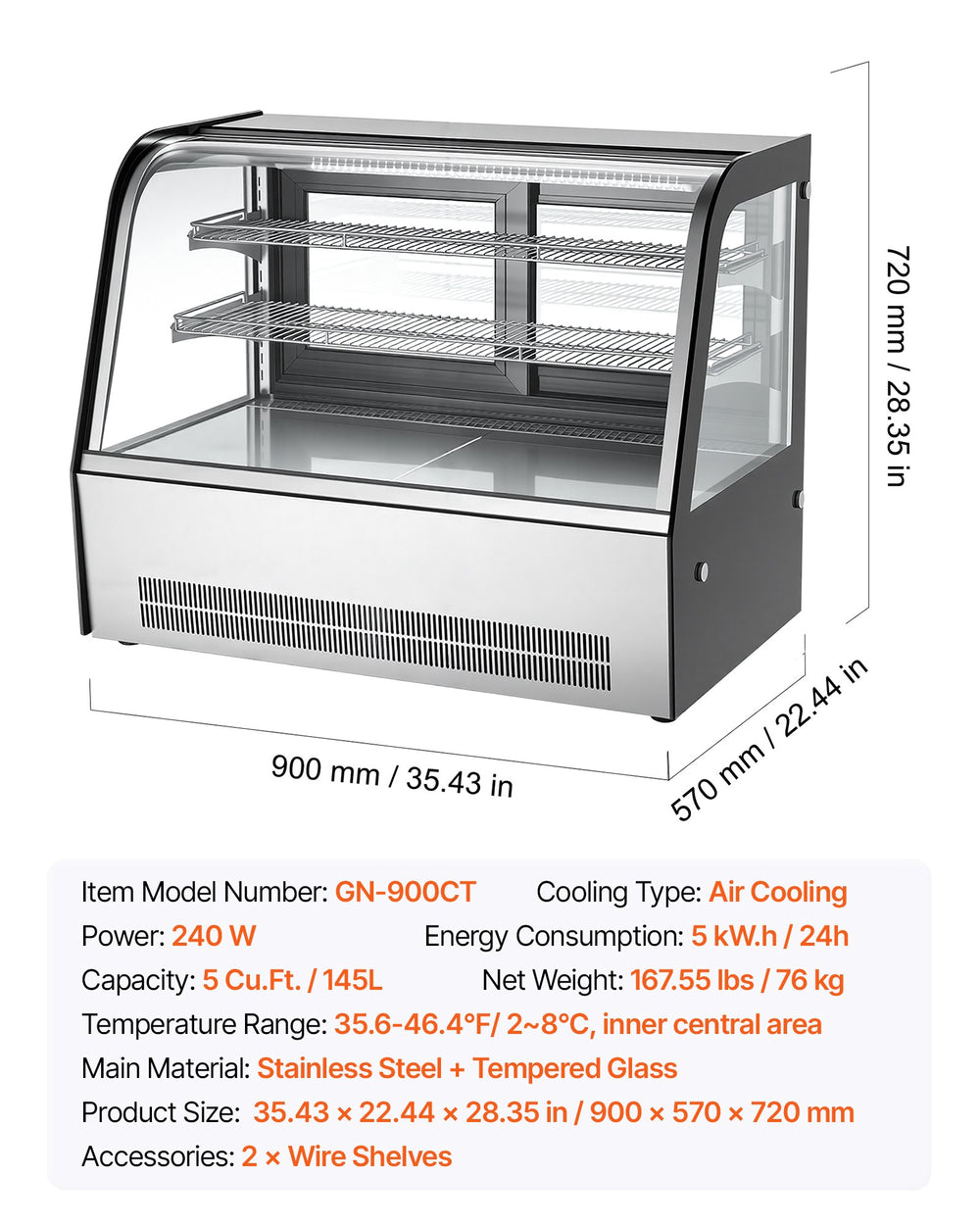 VEVOR Refrigerated Display Case - image 6