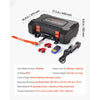 VEVOR Portable Winch, 3500 lbs 12V DC Electric Winch with Synthetic Rope, Wireless & Wired Remotes, Box-Style Recovery Kit with Fairlead, Clevis Hook, Strap for ATV UTV Off-Road Outdoor Pulling Tasks