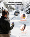 VEVOR Portable Winch, 3500 lbs 12V DC Electric Winch with Synthetic Rope, Wireless & Wired Remotes, Box-Style Recovery Kit with Fairlead, Clevis Hook, Strap for ATV UTV Off-Road Outdoor Pulling Tasks