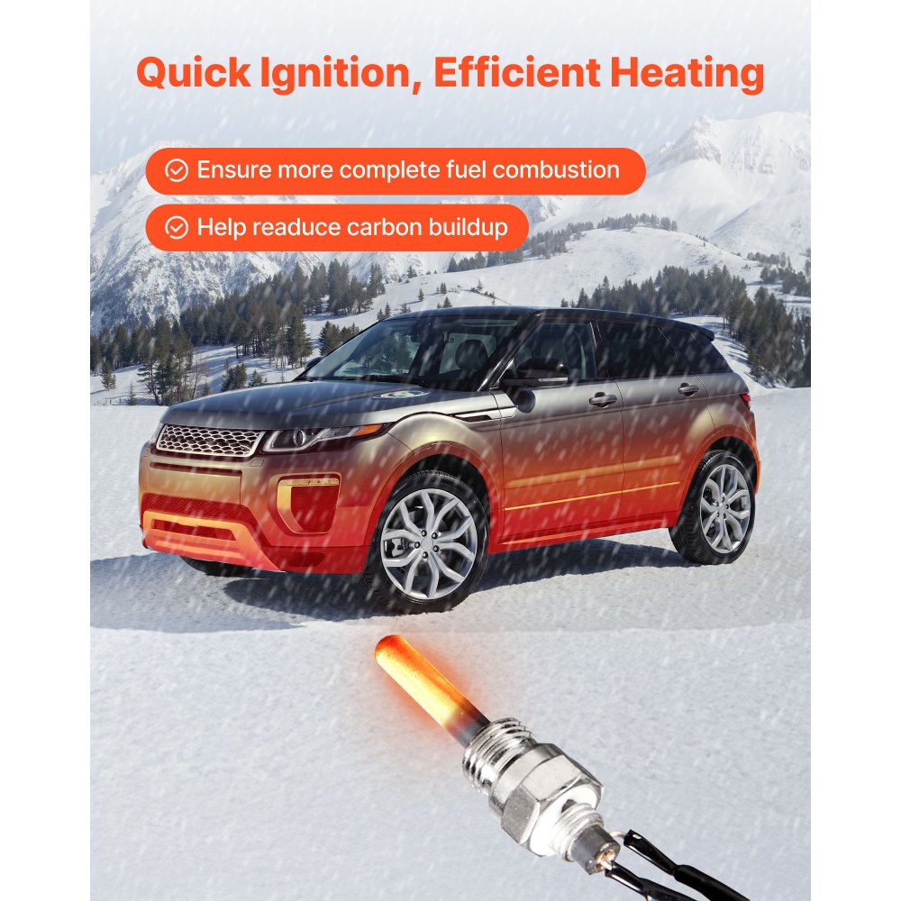 VEVOR 8V Glow Plug Repair Kit, Glow Plug Heater Repair Parking Heater Maintenance Kit with Atomization Mesh, Compatible with 5KW 8KW Diesel Air Heaters Models, Diesel Heaters Parts for Car Truck