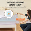 VEVOR Mattress Topper, Queen Size, 3 in Thickness, Memory Foam, Fiber Fill, Detachable & Washable Casing, Ergonomically Designed for Pressure Relief, Comfortable Cooling & Breathable, for Hot Sleepers