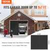 VEVOR Garage Door Screen for Winter, 9x7FT, Garage Door Insulation Kit, Magnetic Thermal Insulated Door Curtain with 300D Oxford Fabric Heavy Duty Weighted Bottom, Easy Assembly for Garage Door