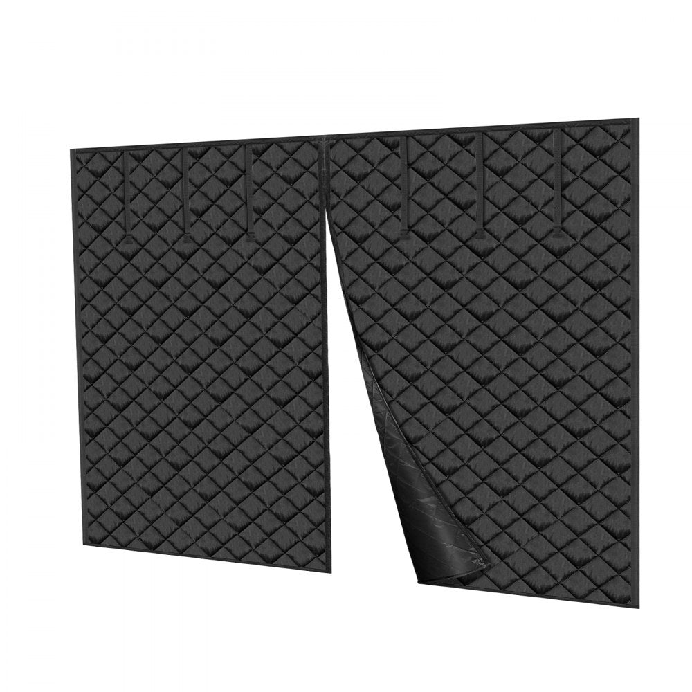 VEVOR Garage Door Screen for Winter, 9x7FT, Garage Door Insulation Kit, Magnetic Thermal Insulated Door Curtain with 300D Oxford Fabric Heavy Duty Weighted Bottom, Easy Assembly for Garage Door