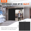 VEVOR Garage Door Screen for Winter, 10x8FT, Garage Door Insulation Kit, Magnetic Thermal Insulated Door Curtain with 300D Oxford Fabric Heavy Duty Weighted Bottom, Easy Assembly for Garage Door