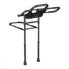 VEVOR Bed Rail for Elderly Adult Folding Bed Assist Rail with Floor Support, Motion Sensor LED Light, 300LBS Dual-Handle Support, Adjustable Handle Length, Storage Pocket, Fit King Queen Full Twin Bed