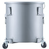 VEVOR Fryer Grease Bucket, 8 Gal Oil Disposal Caddy with Caster Base, Carbon Steel with Rust-Proof Coating, Oil Transport Container with Lid, Lock Clips, Filter Bag for Hot Cooking Oil Filtering, Gray