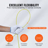 VEVOR Fish Tape, 200 ft, 3/16-inch, Fiberglass Wire Puller with Optimized Housing and Handle, Easy-to-Use Cable Puller Tool, Flexible Wire Fishing Tools for Wall and Electrical Conduit, Non-Conductive