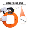 VEVOR Fish Tape, 200 ft, 3/16-inch, Fiberglass Wire Puller with Optimized Housing and Handle, Easy-to-Use Cable Puller Tool, Flexible Wire Fishing Tools for Wall and Electrical Conduit, Non-Conductive