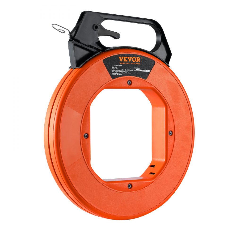 VEVOR Steel Wire Puller, 240ft, 1/8in, with Enhanced Housing & Handle, Simplified Cable Pulling Device, Adaptable for Wall & Electrical Conduit Wiring, Insulated