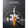 VEVOR Click Torque Wrench Set, 3/8 Inch Drive, 5-60 N.m / 3.7-44.3 lbf.ft, Dual-direction, 72-Tooth, ±3% High Precision, with Sockets, Bits, Extension Bar, Spark Plug Sockets, Adapter, Orange