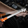 VEVOR Adjustable Click Torque Wrench, 1/2 Inch Drive, 20-160 lbf-ft/27.1-216.8 N.m, Dual-direction and Dual Range Scales, 72-Tooth, ±2% Precision, with Adapter Interchangeable Jaw and Ratchet Head