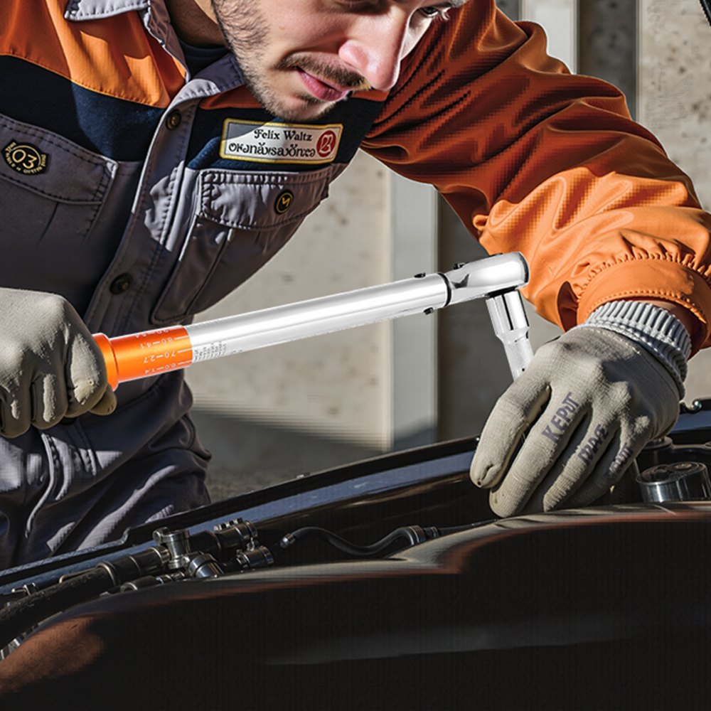 VEVOR Click Torque Wrench Set, 3 Pieces, 1/4, 3/8, 1/2 Inch Drive, 10-170 lbf-ft, 5-45 lbf-ft, 20-240 lbf-in, Dual-direction and Dual Range Scales, 72-Tooth, ±3% High Precision, for Bicycle Repair