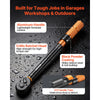 VEVOR Torque Wrench 3/8-inch Drive Click Torque Wrench Dual Scale Readings, 5-45 lbf-ft / 6.8-61.2 N.m, ±3% High Precision, with Spark Plug Sockets, Bits, Universal Joint, Extension Bar, Storage Case