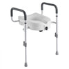 VEVOR Raised Toilet Seat with Arms, 350 lbs Capacity, 5-Inch Lift Height & Adjustable Width, Widened Commode Elevated Toilet Seat Riser with Handles for Seniors, Elderly, Handicap, Disabled, Adults