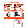 VEVOR Hydraulic Lift Table Cart, 2200 lbs Capacity 40 in Lifting Height, for Material Handling, Moving, Transportation, Manual Single Scissor Lift Table, with 4 Wheels and Handle, Heavy-Duty Steel