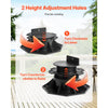 VEVOR Deck Blocks 12 PCS, 2000lbs / 907.18kg Load Capacity Deck Support Plastic Pedestal Paver, Raising 2.36 - 5.31 inch / 60 - 135 mm, Height Adjustable Shed Foundation Base for Wood Concrete Metal