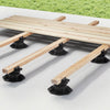 VEVOR Deck Blocks 12 PCS, 2000lbs / 907.18kg Load Capacity Deck Support Plastic Pedestal Paver, Raising 2.36 - 5.31 inch / 60 - 135 mm, Height Adjustable Shed Foundation Base for Wood Concrete Metal