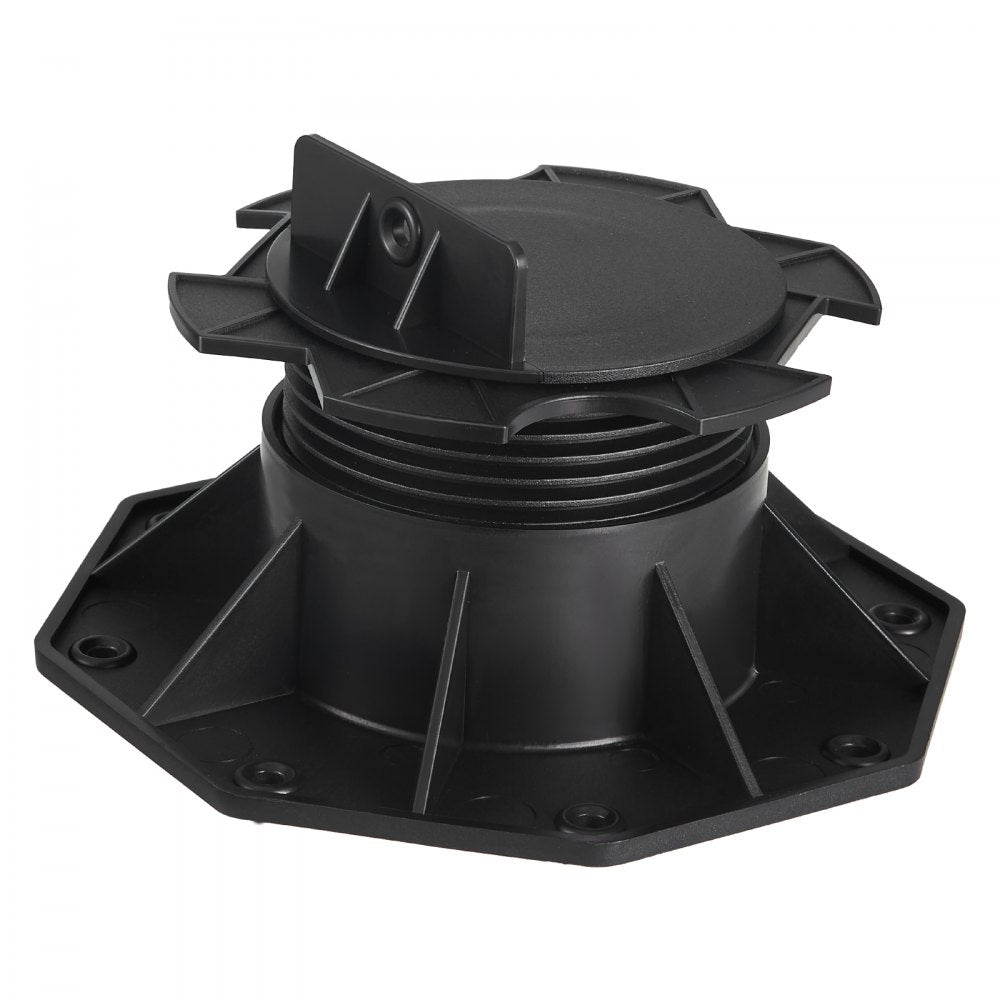 VEVOR Deck Blocks 12 PCS, 2000lbs / 907.18kg Load Capacity Deck Support Plastic Pedestal Paver, Raising 2.36 - 5.31 inch / 60 - 135 mm, Height Adjustable Shed Foundation Base for Wood Concrete Metal