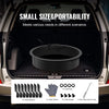 VEVOR Fire Pit Ring, Fire Pit Insert with Barbecue Fire Ring, 40-In Outer/36-In Inner Diameter, 8.5in Height, Carbon Steel Liner DIY Campfire Ring above/In-Ground, for Outdoor Camping, Bonfires