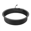 VEVOR Fire Pit Ring, Fire Pit Insert with Barbecue Fire Ring, 40-In Outer/36-In Inner Diameter, 8.5in Height, Carbon Steel Liner DIY Campfire Ring above/In-Ground, for Outdoor Camping, Bonfires