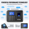 VEVOR Time Clock, Fingerprint Time Clocks for Employees Small Business, Biometric Time Clock with USB Drive,  Automatic Punch In/Out, No Monthly Fees