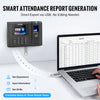 VEVOR Time Clock, Fingerprint Time Clocks for Employees Small Business, Biometric Time Clock with 5 RFID Cards & USB Drive,  Automatic Punch In/Out, No Monthly Fees