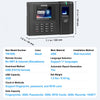 VEVOR Time Clock, Fingerprint Time Clocks for Employees Small Business, Biometric Time Clock with 5 RFID Cards & USB Drive,  Automatic Punch In/Out, No Monthly Fees