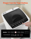 VEVOR Portable Washing Machine - LED control panel, 8 wash programs & 6 water levels