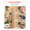 VEVOR Barn Door Handle, 12.6 in Rustic Fence Gate Handle, Rust-Resistant Coating, Heavy Duty Carbon Steel Outdoor Gate Handles, Easy to Install, Metal Sliding Door Pulls for Garage Shed Closet Pantry