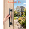 VEVOR Barn Door Handle, 2Pcs 12.6 in Rustic Fence Gate Handle, Rust-Resistant Coating, Heavy Duty Carbon Steel Outdoor Gate Handles, Easy to Install, Metal Sliding Door Pulls for Garage Shed Pantry
