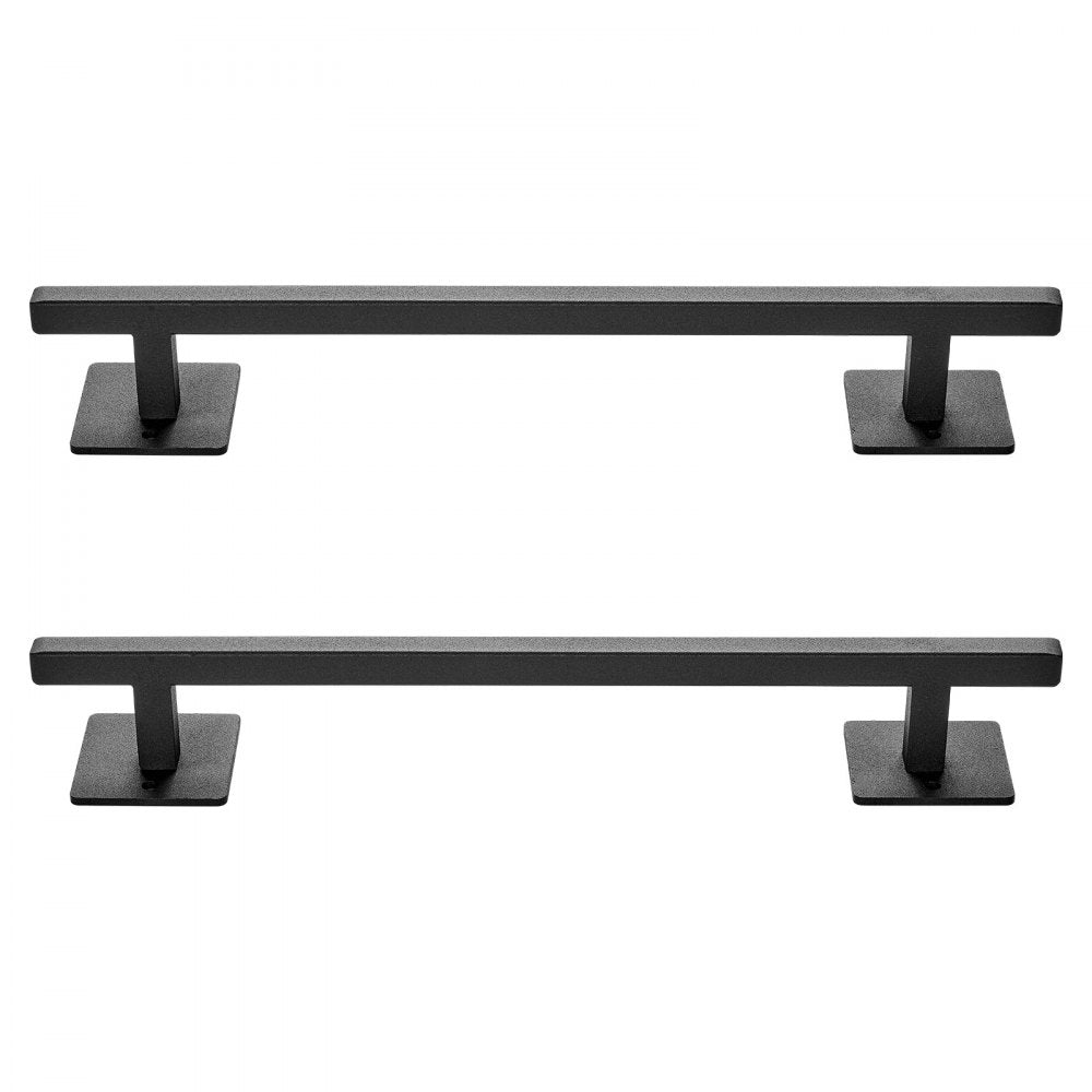 VEVOR Barn Door Handle, 2Pcs 12.6 in Rustic Fence Gate Handle, Rust-Resistant Coating, Heavy Duty Carbon Steel Outdoor Gate Handles, Easy to Install, Metal Sliding Door Pulls for Garage Shed Pantry