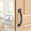 VEVOR Barn Door Handle, 4Pcs 6.5 in Rustic Fence Gate Handle, Rust-Resistant Coating, Heavy Duty Carbon Steel Outdoor Gate Handles, Easy to Install, Metal Sliding Door Pulls for Garage Shed Pantry