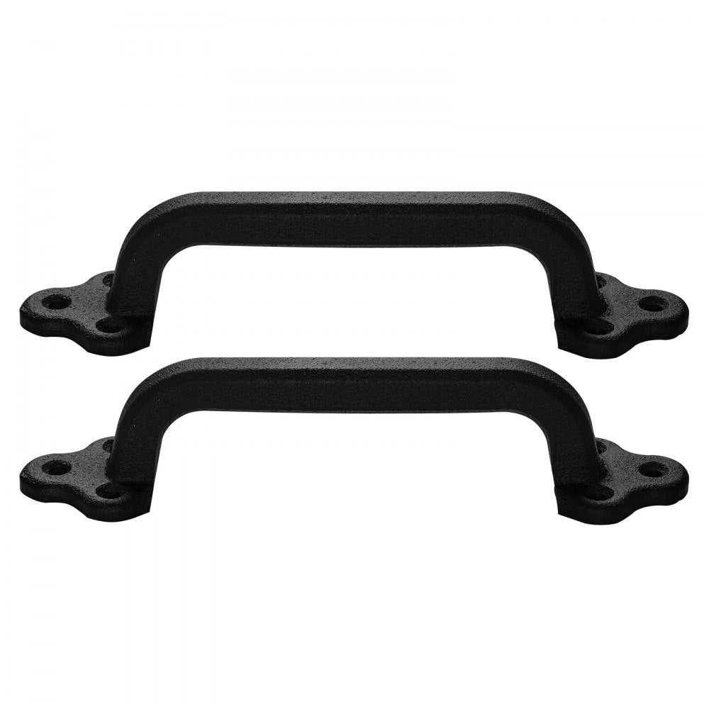 VEVOR Barn Door Handle, 2Pcs 9 in Rustic Fence Gate Handle, Rust-Resistant Coating, Heavy Duty Carbon Steel Outdoor Gate Handles, Easy to Install, Metal Sliding Door Pulls for Garage Shed Pantry