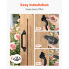 VEVOR Barn Door Handle, 9 in Rustic Fence Gate Handle, Rust-Resistant Coating, Heavy Duty Carbon Steel Outdoor Gate Handles, Easy to Install, Metal Sliding Door Pulls for Garage Shed Closet Pantry