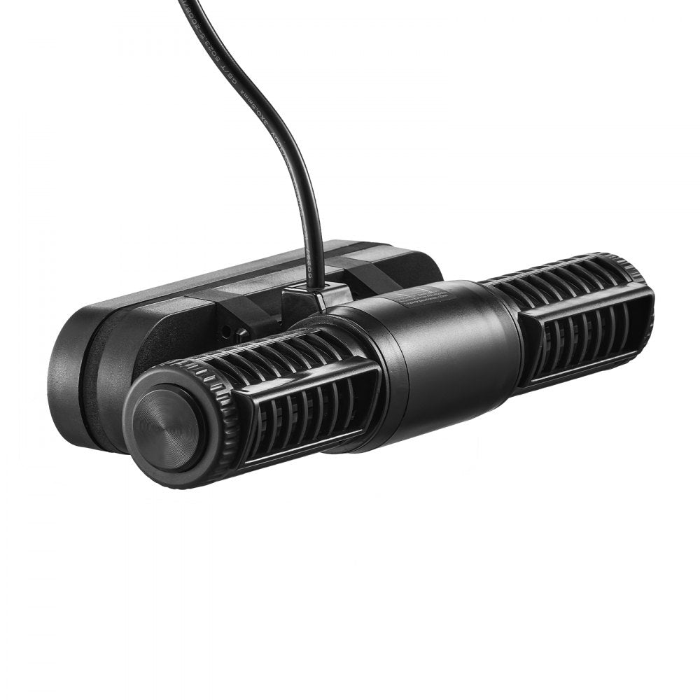 VEVOR Aquarium Wave Maker, 15W, 1428 GPH Adjustable Cross Flow Pump with Controller, Magnetic DC 24V Aquarium Powerhead, Strong Magnetic Base, 360° Rotating Wavemaker, for Saltwater Marine Freshwater