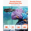 VEVOR Aquarium Wave Maker, 25W, 2380 GPH Adjustable Cross Flow Pump with Controller, Magnetic DC 24V Aquarium Powerhead, Strong Magnetic Base, 360° Rotating Wavemaker, for Saltwater Marine Freshwater