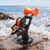 VEVOR Boat Winch, 3500 lbs Hand Winch, Heavy Duty Manual Rope Crank with 20ft Orange Polyester Strap, Portable Two-Way Ratchet, 2 Speed Switchable, Anti-Slip Handle Gear for Boat Trailer ATV Towing